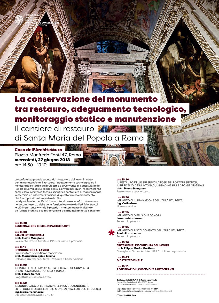 Conferenza: Il riscaldamento nei luoghi di Culto Roma - Ordine degli Architetti P.P.C. di Roma e Provincia