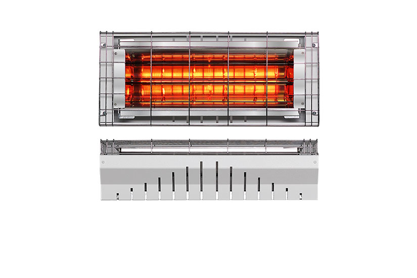 RADIANT INFRARED HEATER WITH A SHORTWAVE